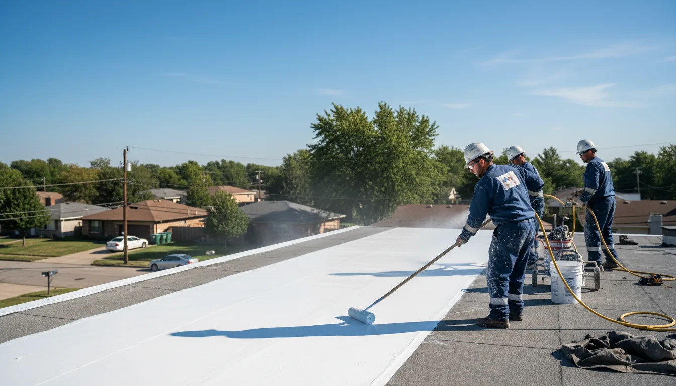 Commercial roof coating in Easley, SC near me